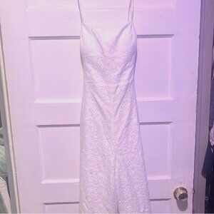 Lilly Pulitzer Strapless White Lace Dress
